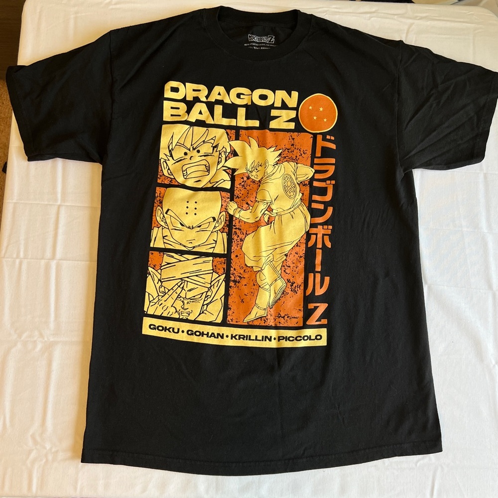 Dragon Ball Z Black and Orange Graphic Tee